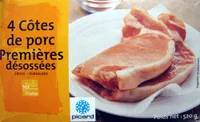 Côtes de porc Première désossées x4 Picard