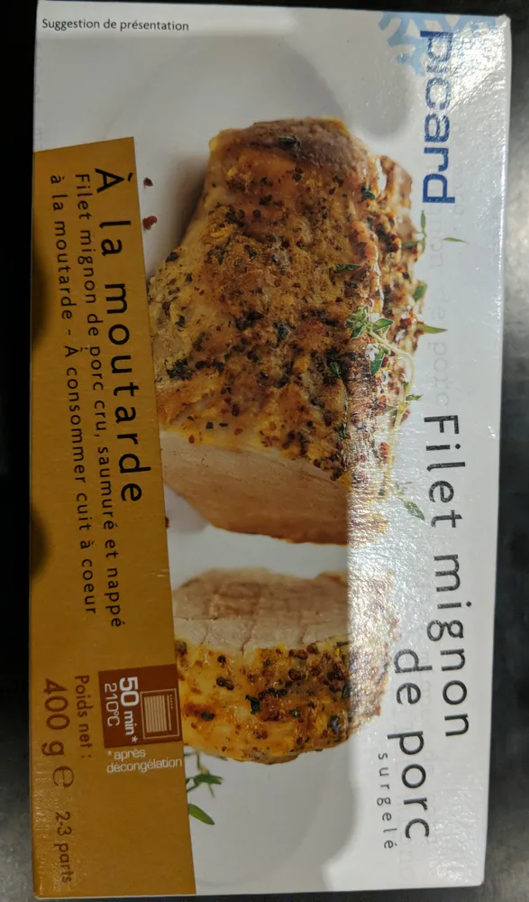 Filet mignon de porc à la moutarde