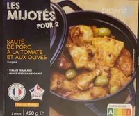 Sauté de porc à la tomate et aux olives