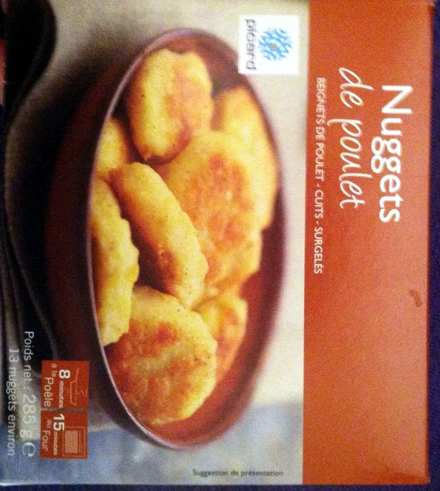 Nuggets de poulet surgelés - 285 g - Picard
