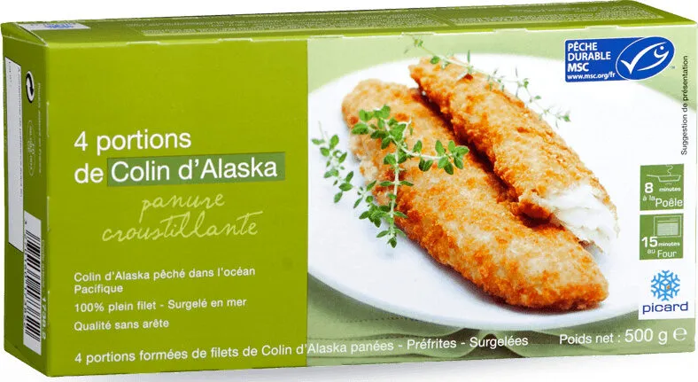 4 portions de Colin d'Alaska