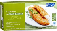 4 portions de Colin d'Alaska