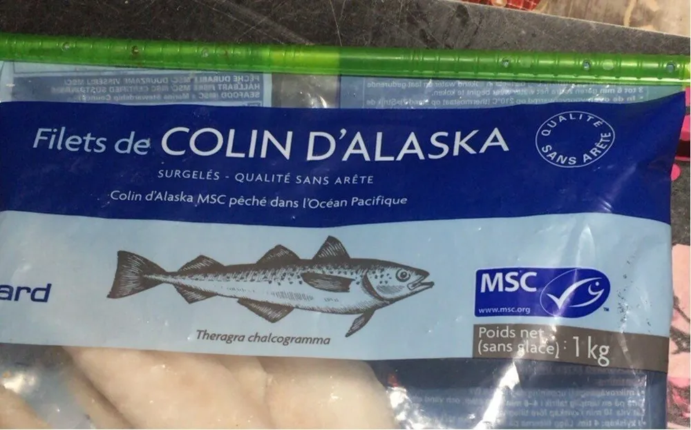 Filet de colin l'Alaska sans arrête