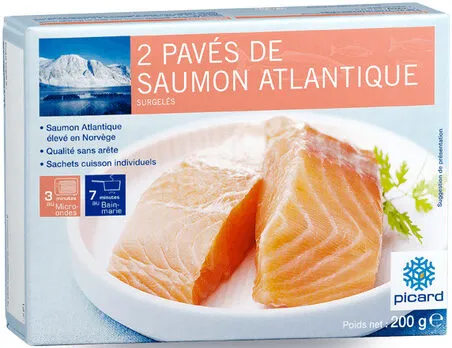 2 pavés de saumon Atlantique