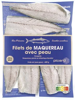 Filets de maquereau avec peau