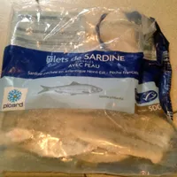 Filets de sardines avec peau