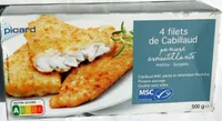 4 filets de cabillaud panure croustillante