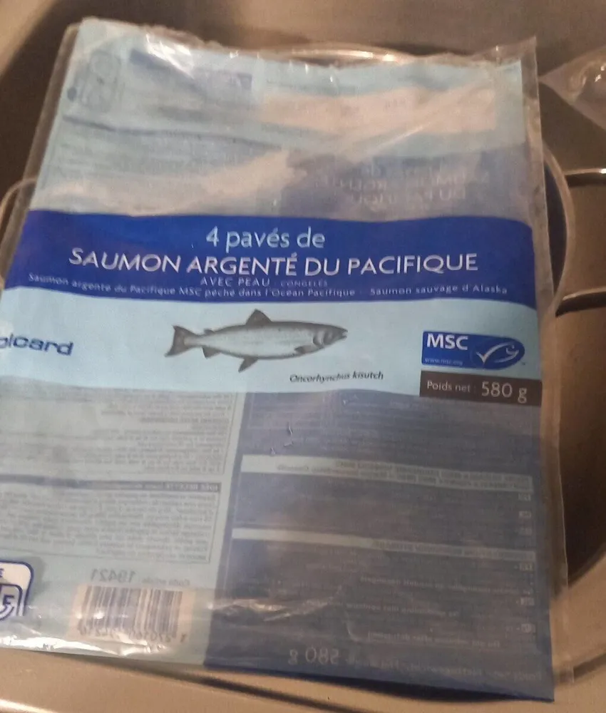 4 pavés de saumon argenté du Pacifique MSC