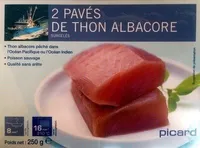 2 pavés de thon albacore