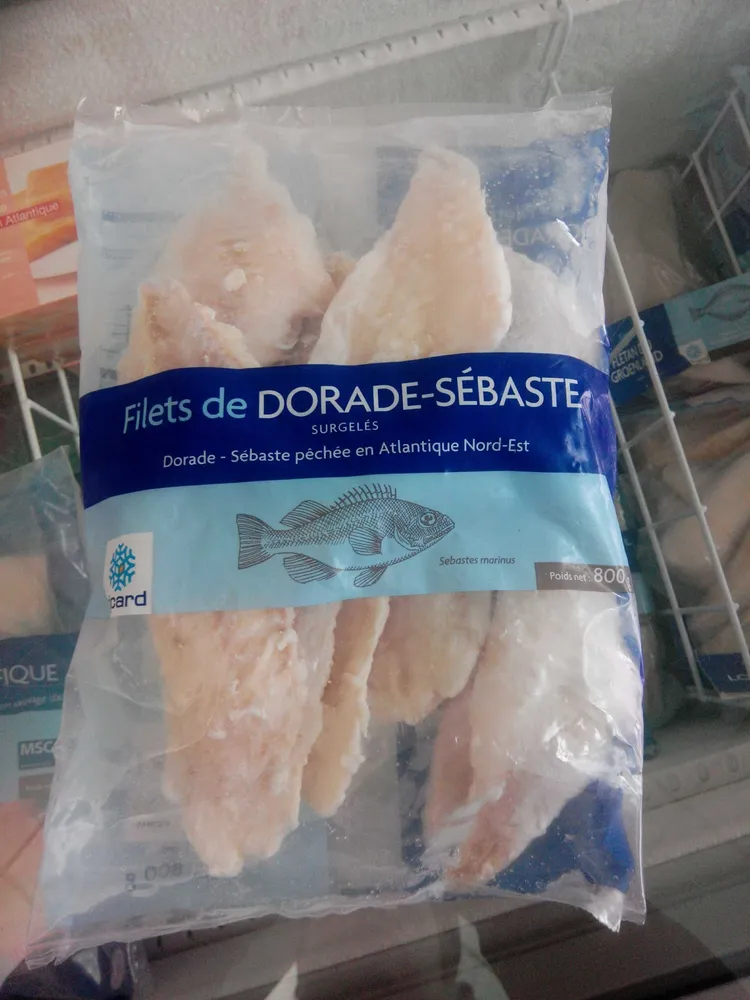 Filets de dorade-sébaste surgelés