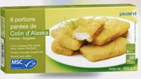 8 portions panées de Colin d'Alaska