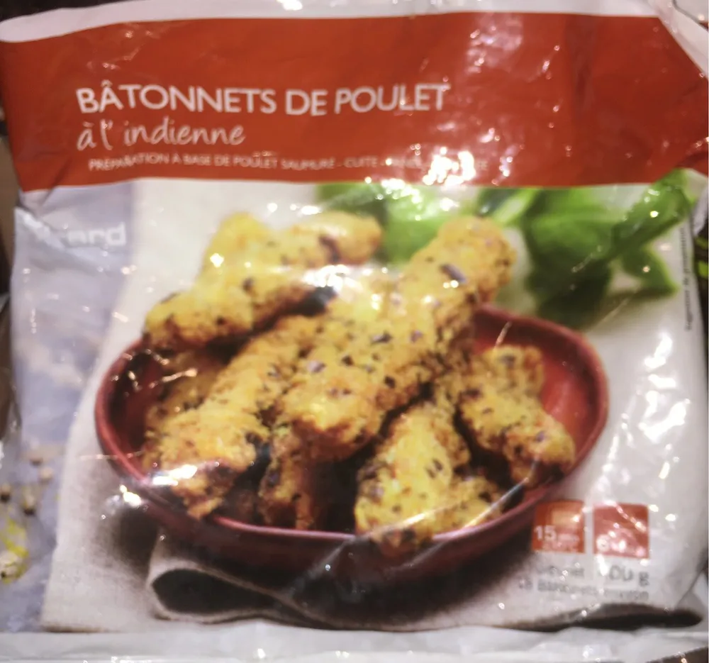 Bâtonnets de Poulet à l'Indienne