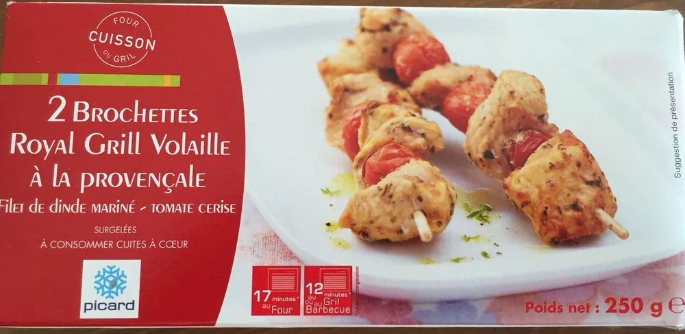 2 brochettes royal grill volaille à la provencale