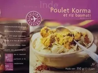 Poulet Korma et riz basmati