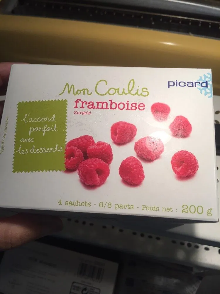 Mon coulis framboise surgelé