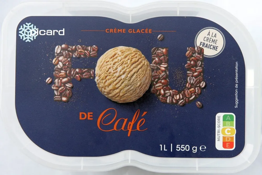 Crème glacée, fou de café