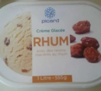 Crème glacée Rhum raisins