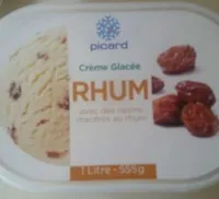 Crème glacée Rhum raisins