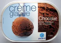 Crème glacée Chocolat avec copeaux de chocolat Picard