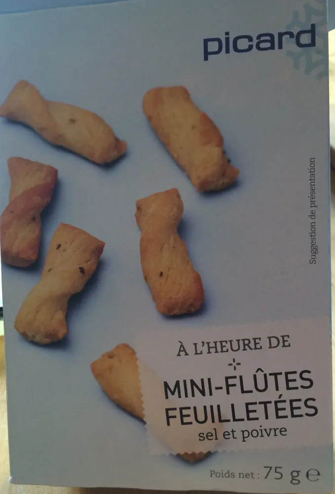 Mini-flûtes feuilletées sel et poivre