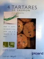 4 tartares de saumon à la ciboulette