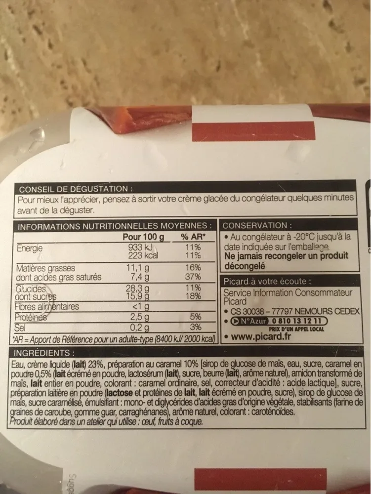 Crème Glacée Caramel