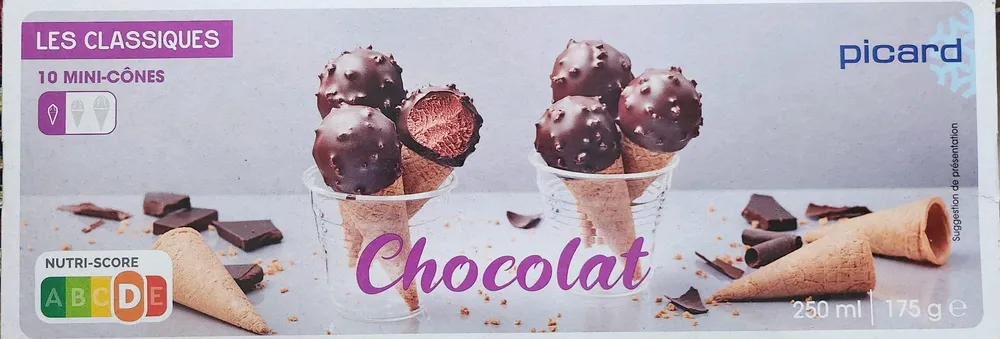 10 mini-cônes chocolat