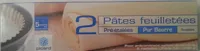 2 pâtes feuilletées pré-étalées, pur beurre