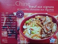 Bœuf aux oignons et nouilles chinoises aux légumes