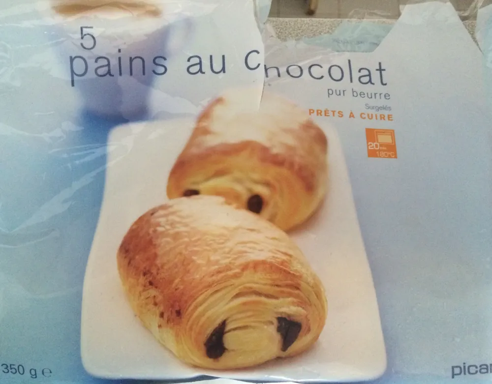 5 pains au chocolat pur beurre