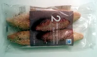 2 demi-baguettes aux céréales
