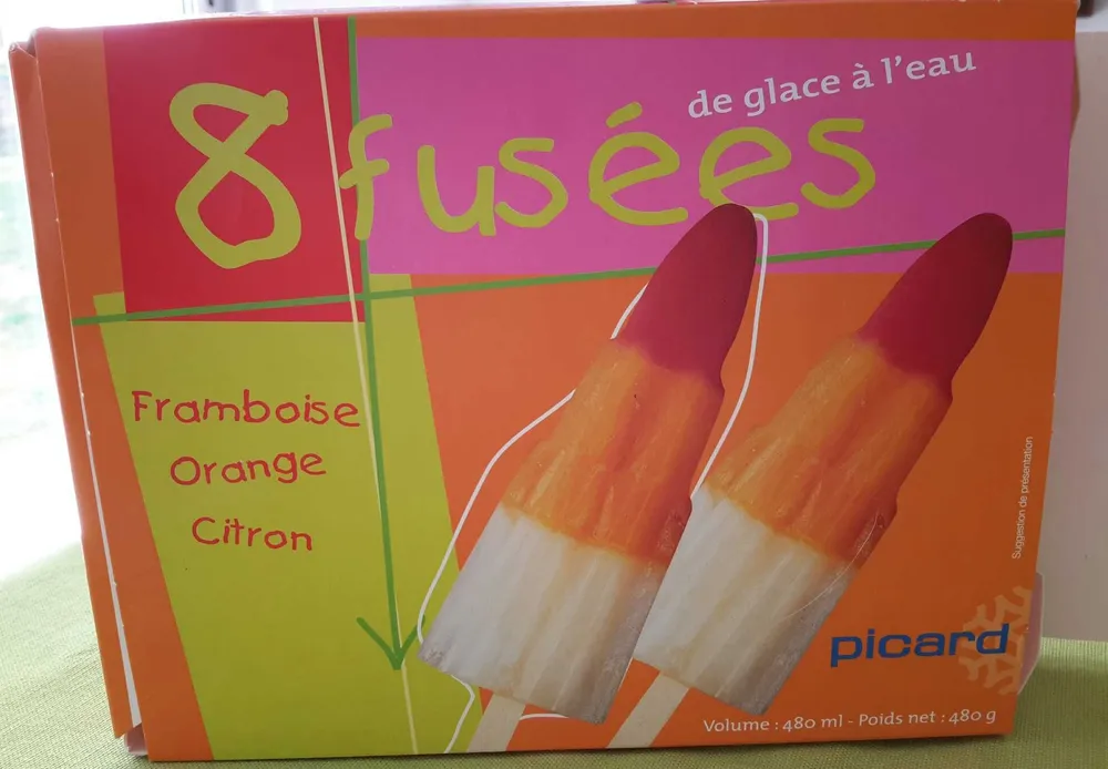 8 fusées de glace à l'eau