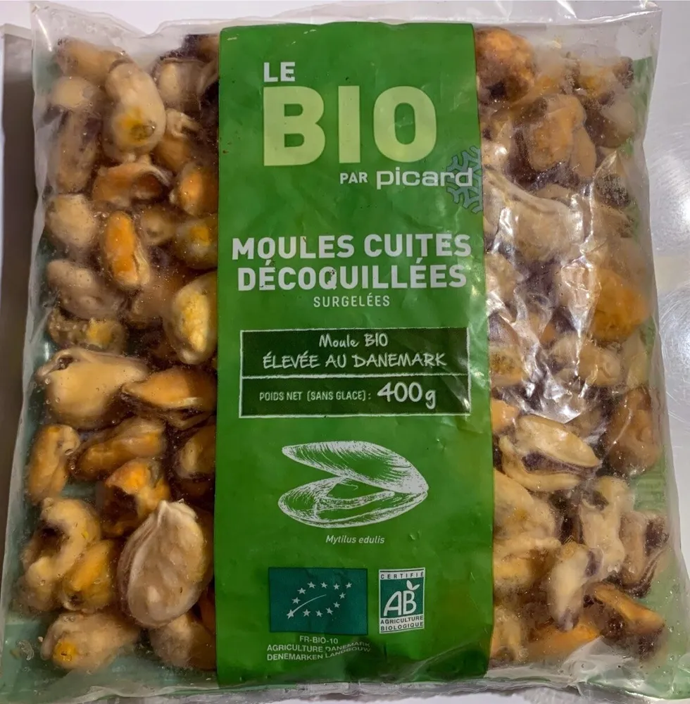 Moules cuites décoquillées