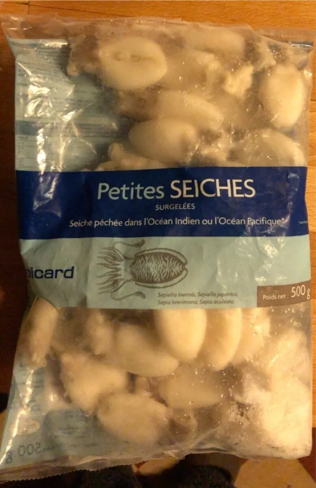 Petites seiches surgelées