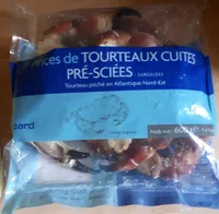 Pinces de tourteaux cuites