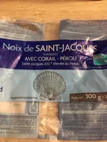 Noix de Saint-Jacques Pérou ASC, avec Corail