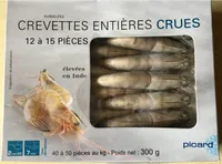 Crevettes entieres crues
