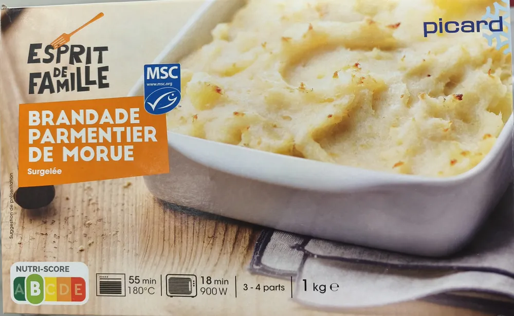 Brandade parmentier de morue