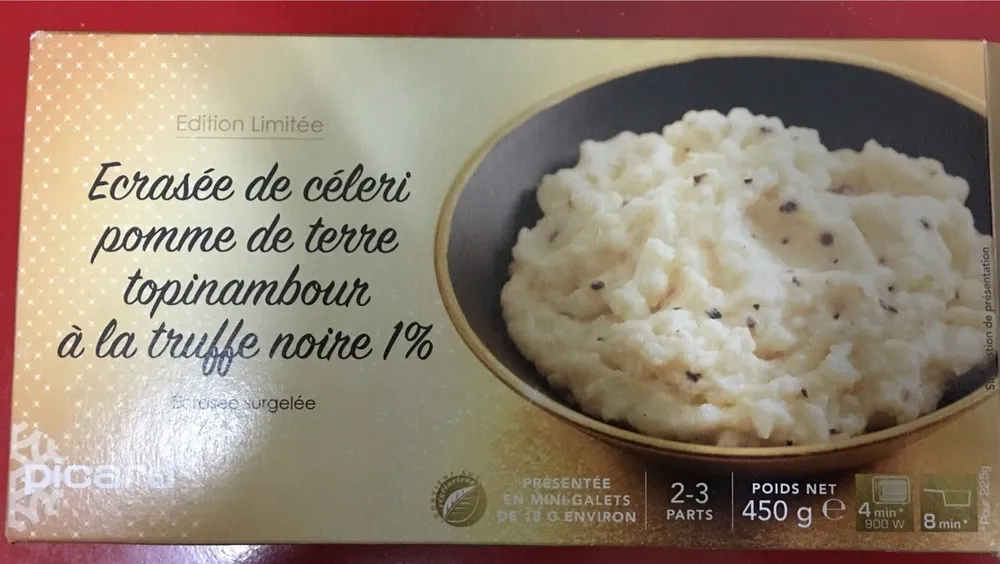 Écrasée de Céleri, Pomme de Terre, Topinambour, à la Truffe Noire 1%