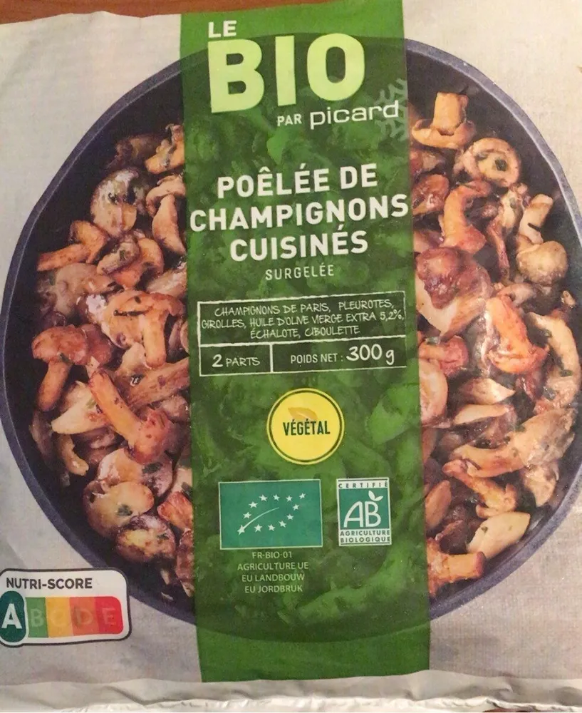 Poêlée de champignons cuisinés