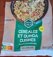 Céréales et quinoa cuisinés aux petits légumes