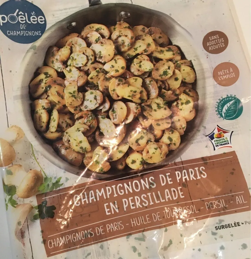 Champignons de Paris en persillade surgelés
