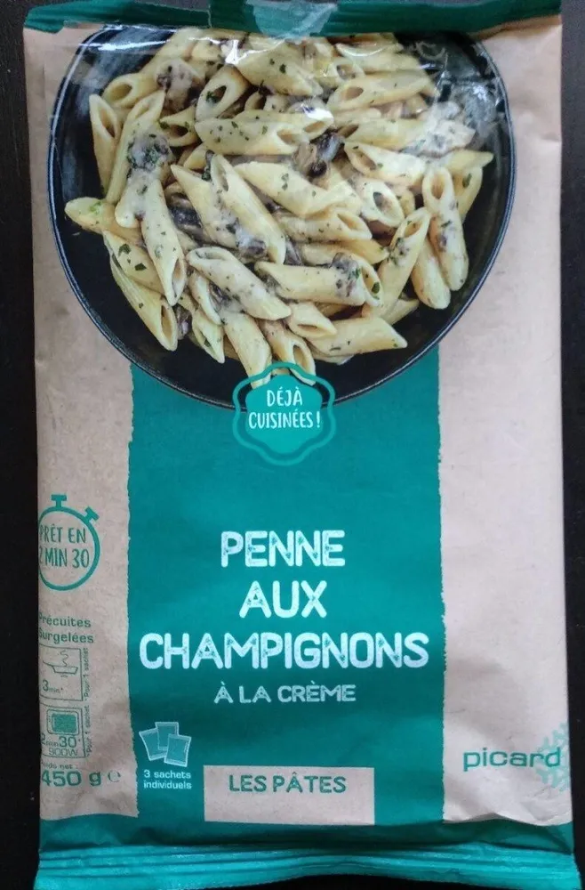 Penne aux champignons à la crème