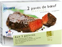 Pavés de bœuf marinés aux 3 poivres