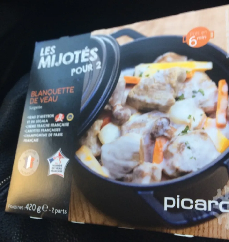 Les Mijotés pour 2 - Blanquette de Veau