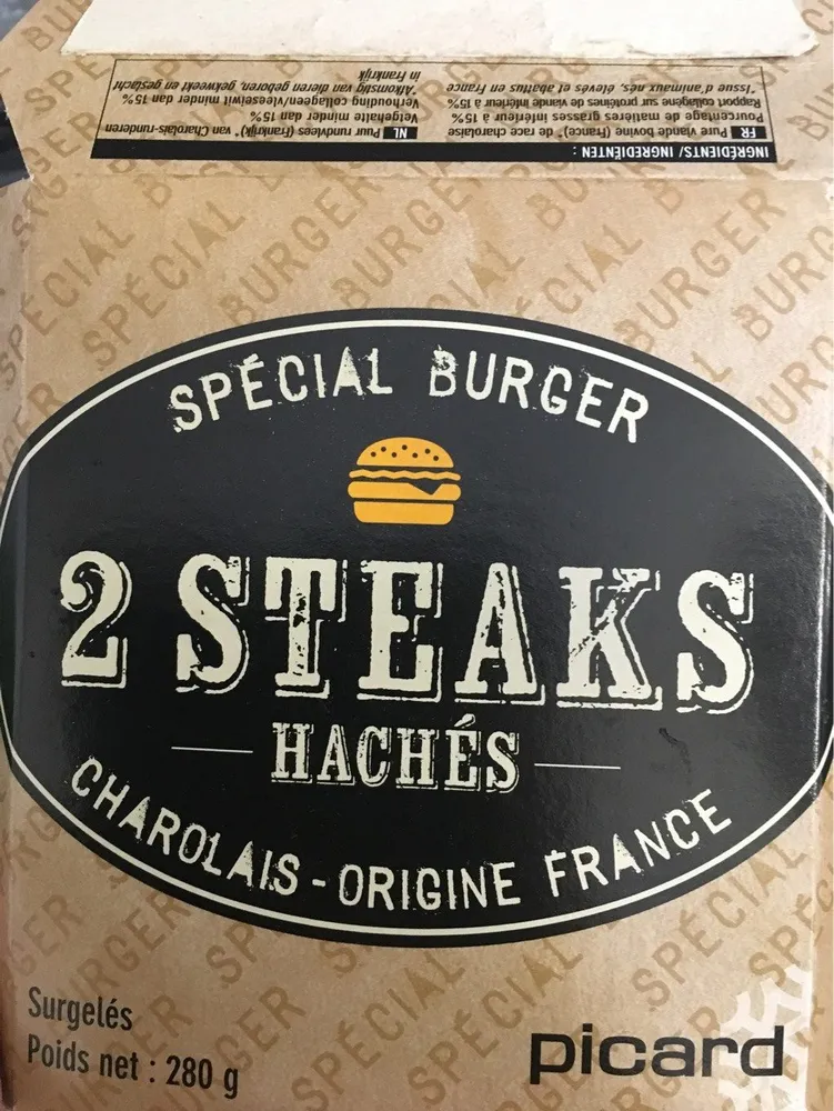 2 Steaks Hachés Charolais Spécial Burger