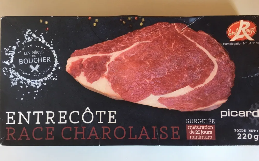 Entrecôte race charolaise