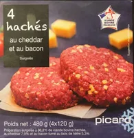 4 Hachés au cheddar et au bacon
