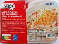 Colin d'Alaska à la bordelaise et riz aux légumes