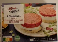 Fondants tomate, fromage de chèvre et courgette